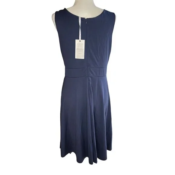 Grace Karin Women's Sleeveless V-Neck Dress Navy Blue Size L - Picture 3 of 6